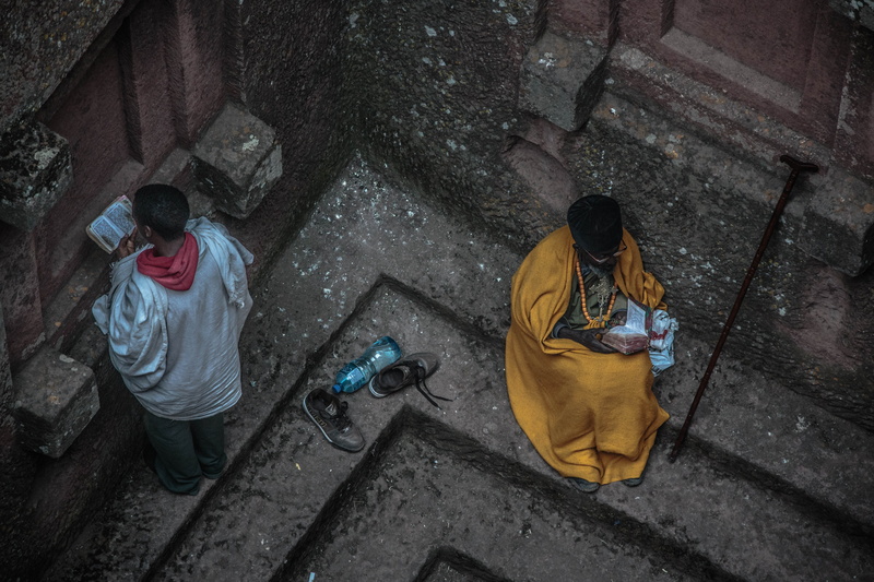 city, ethiopia, men, 5K, travel, church, road, day, architecture, footpath, people, two people, full length, real people, nature, clothing, high angle view