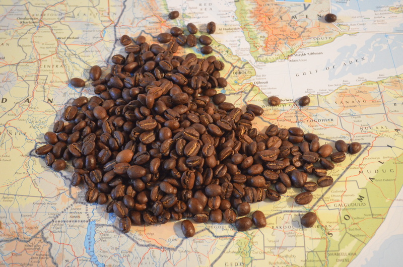 roasted, indoors, roasted coffee bean, world map, no people, coffee, 4K, high angle view, africa, freshness, sidamo, coffee - drink, beans, close-up, food and drink