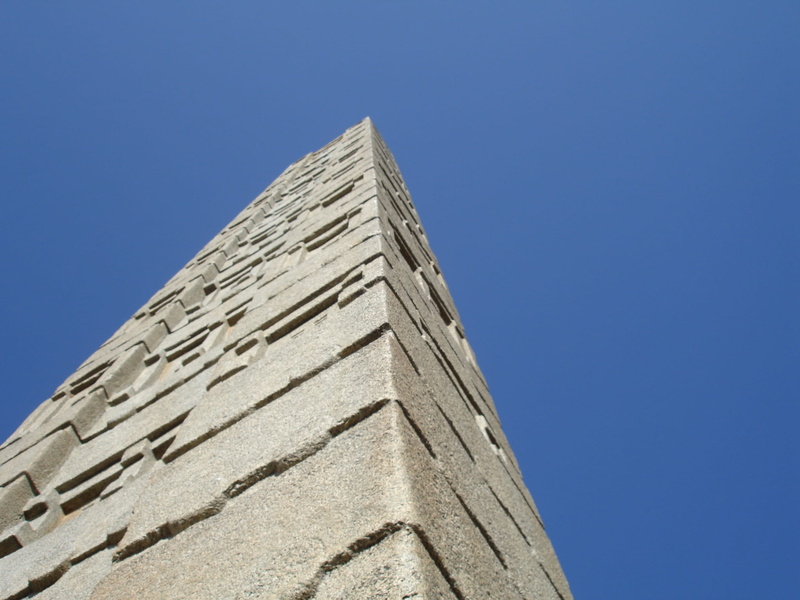 history, gondar, travel, 1080P, no people, the past, outdoors, low angle view, nature, building exterior, copy space, sunlight, tower, clear sky, axum