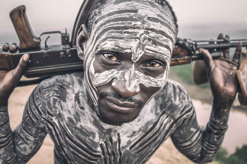 men, 1080P, weapon, Africa, Ethiopia, face
