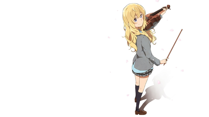 creativity, representation, domestic, studio shot, Shigatsu wa Kimi no Uso, female likeness, Miyazono Kaori, indoors, statue, 4K, music, domestic animals