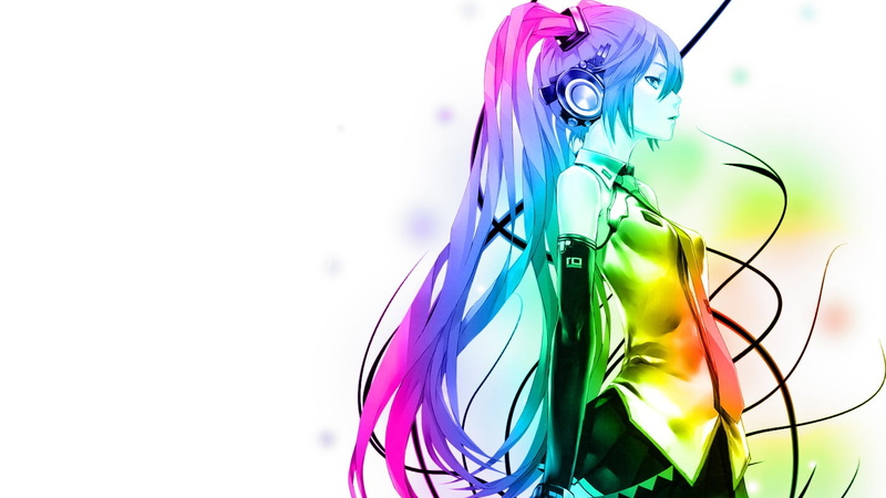 abstract, anime, design, motion, shape, vibrant color, Hatsune Miku, purple, 720P, art and craft, copy space, pattern, no people, indoors, creativity