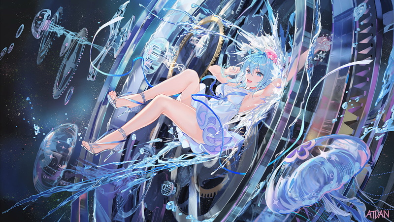 Atdan, anime, original characters, 720P, anime girls