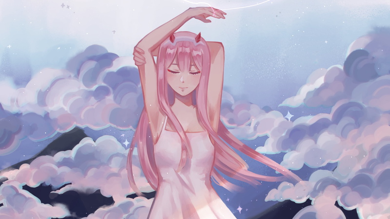Darling in the FranXX, anime, 2K, Code:002, anime girls, Darling the franxx, Zero Two (Darling in the FranXX)