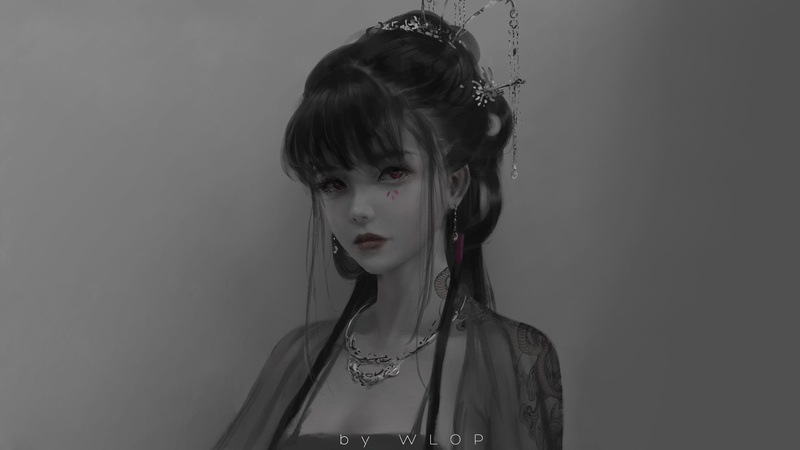 Chinese animation, 2K, anime, anime girls, WLOP