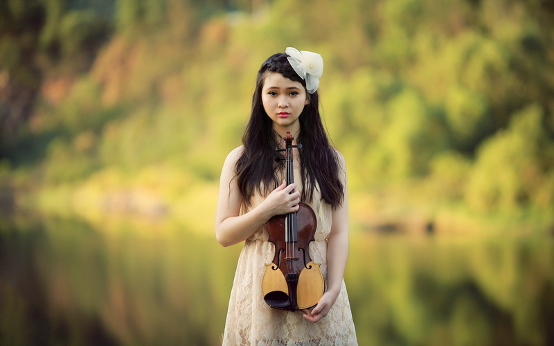 Violin, Beautiful, Asian, 1080P, Music, Girl