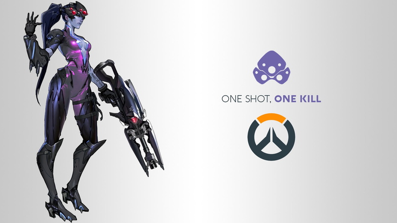 DXHHH101 (Author), copy space, Widowmaker (Overwatch), activity, 1080P, sport, purple, bicycle, video games, cut out, women, studio shot, Blizzard Entertainment