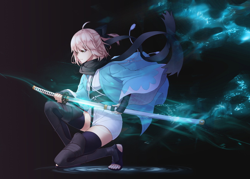 Okita Souji, Sakura Saber, 5K, Fate/Grand Order, Fate Series