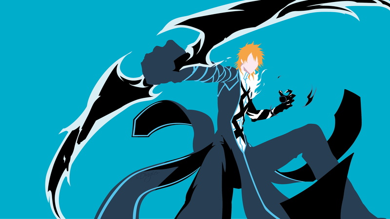 Bankai, 4K, Ichigo Kurosaki, Bleach, Minimalist