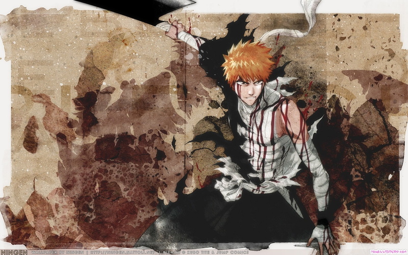 art, kurosaki ichigo, ichigo, hd, shinigami, bleach, anime, 720P, bankai, kurosaki