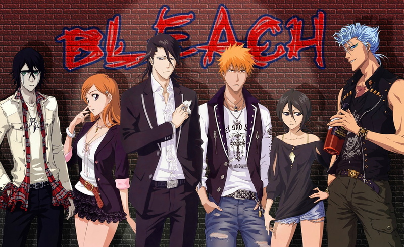 1080P, Espada, grimmjow, guys, kuchiki byakuya, down, bleach, kuchiki Rukia, arrancar, inoue orihime, Shinigami, ulquiorra, girls, art, Kurosaki Ichigo