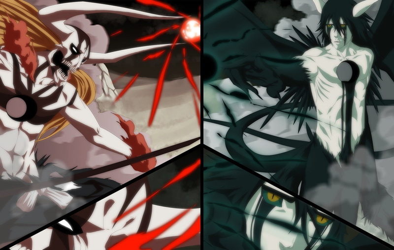 ulquiorra, bleach, kurosaki, kurosaki ichigo, anime, ichigo, 720P, art, x, cifer, hd