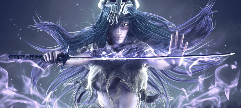 anime, nelliel, swords, 1080P, art, x, hd, odelschwanck, realistic, tu, bleach, Nelliel Tu Odelschwanck