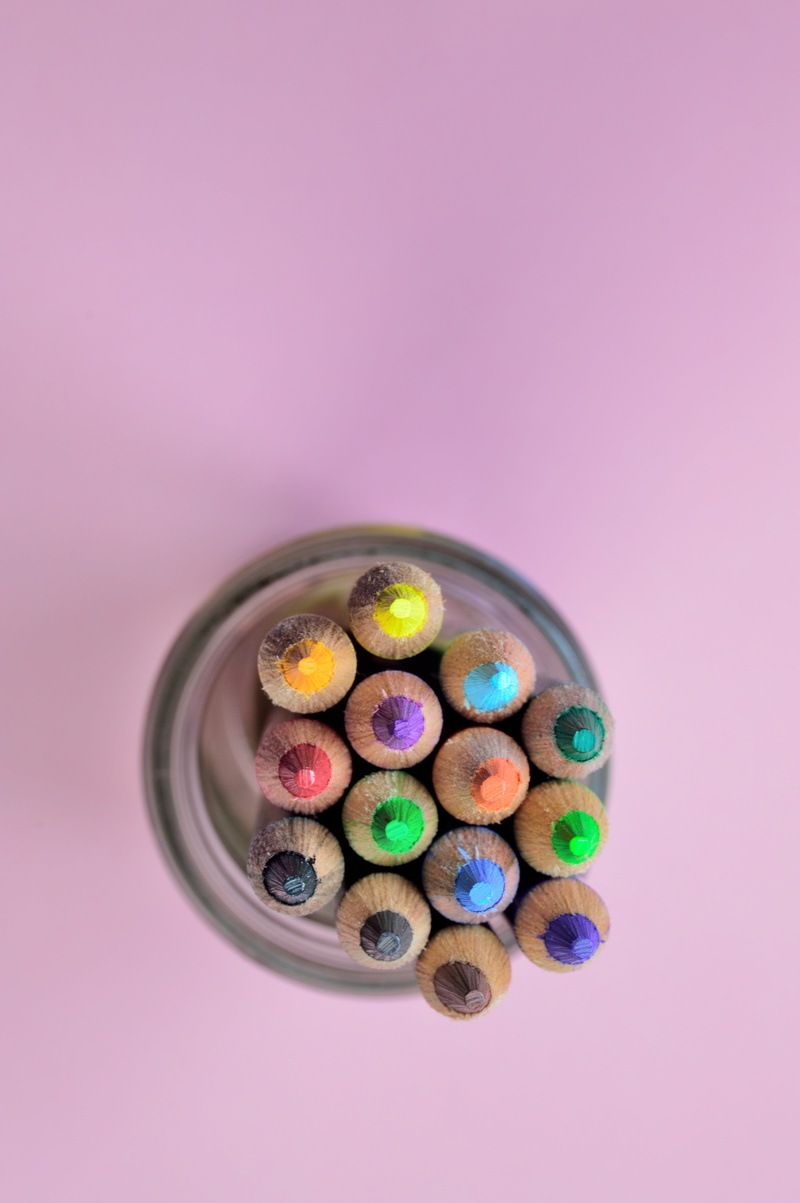 temptation, indulgence, candy, sweet, easter egg, pink background, shape, pencil, yellow, creativity, pigment, colored background, green, pink color, rainbow