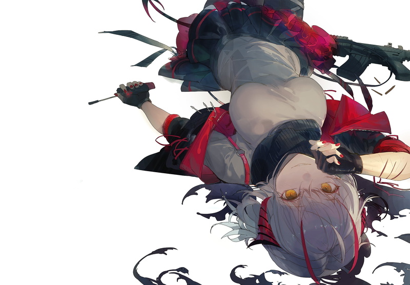 anime, 1080P, anime girls, Kuroduki, Arknights, W(Arknights)