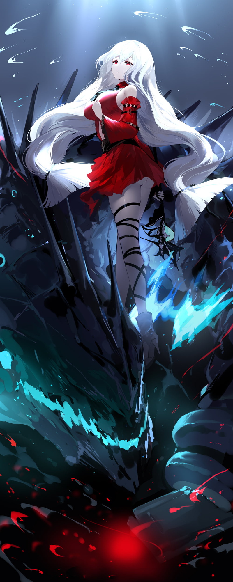 1080P, Yasuri, anime, Skadi(Arknights), vertical, anime girls, Arknights