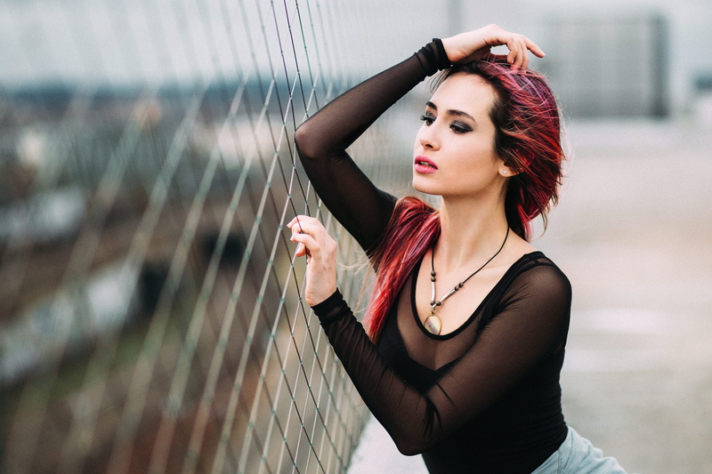 see-through clothing, young women, architecture, hairstyle, lifestyles, one person, looking, beauty, women, 2K, waist up, face, portrait, young adult