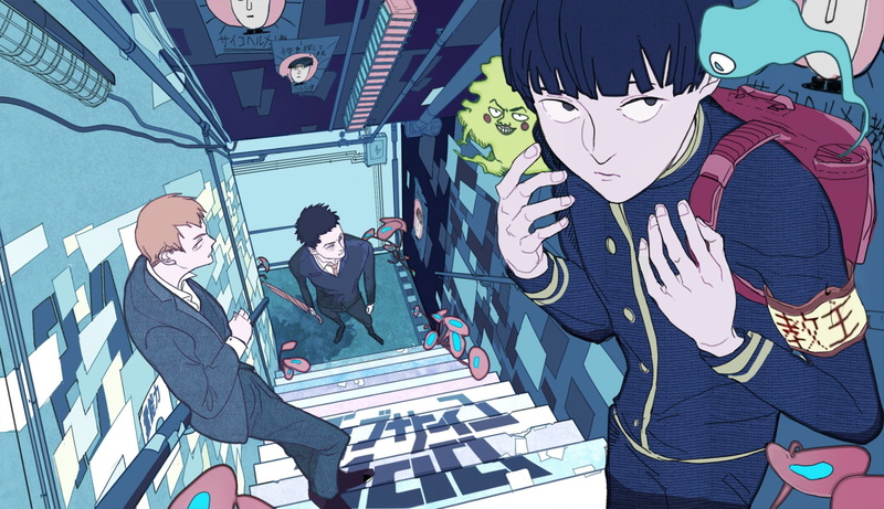 males, women, leisure activity, clothing, Shigeo Kageyama, people, architecture, day, full length, graffiti, mural, adult, Mob Psycho 100, Arataka Reigen