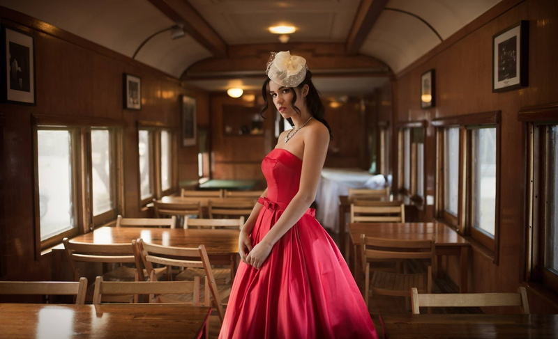500px, adult, dress, strapless dress, beauty, hat, formalwear, one person, model, hair, necklace, clothing, standing, contemplation, young women, Kyle Cong