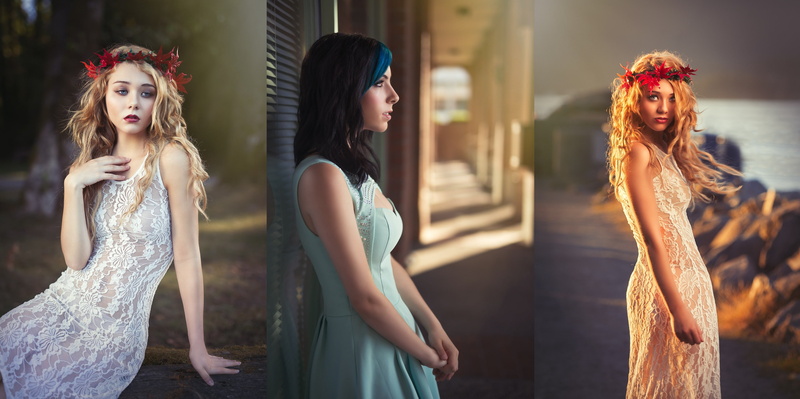 model, 4K, 500px, collage, women, Kyle Cong
