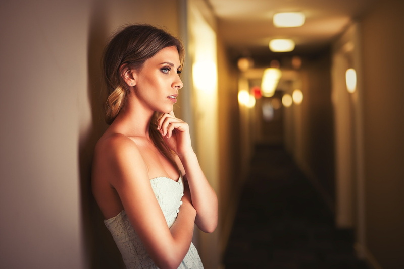 hallway, 500px, 1080P, women, Kyle Cong, bare shoulders