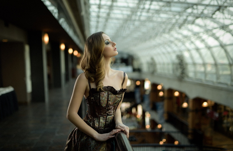 face, dress, Kyle Cong, profile, model, 500px, women, 1080P