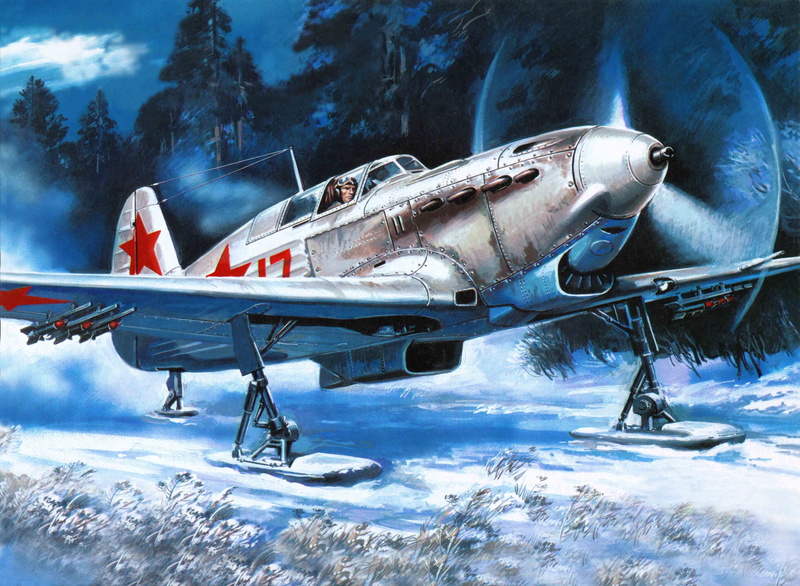 single-engine, axis, fighter, secret, chassis, the plane, 1942. at, December, 1943. just, wheels, As-7, option, instead, 5120 PCs, Soviet, aircraft, 5K
