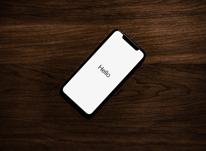text, apple, iphone, message, wooden, black color, simple, western script, single object, modern, white, typography, positive emotion, wood, communication