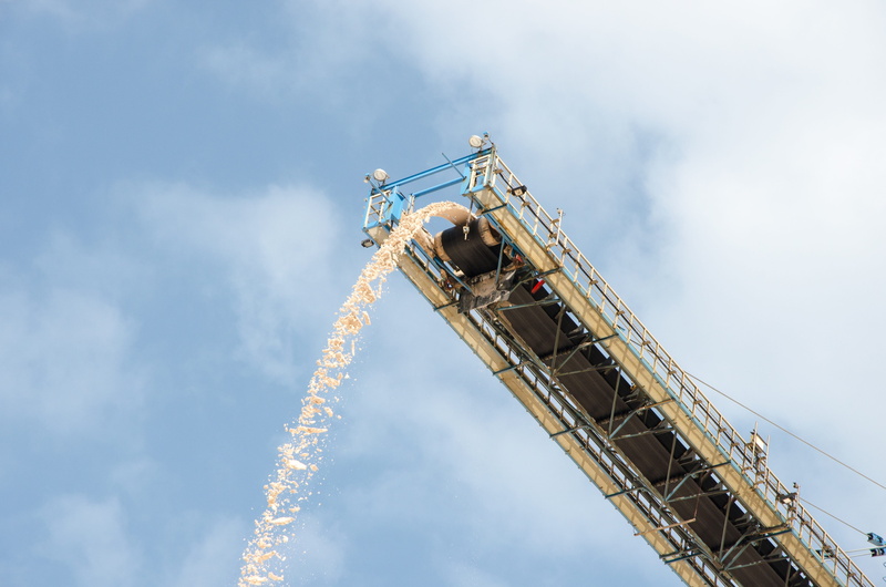 industrial equipment, conveyor belt, industrial salt, 4K, smoke - physical structure, metal, fertilizer, dump, sand, salt mining, low angle view, tall - high