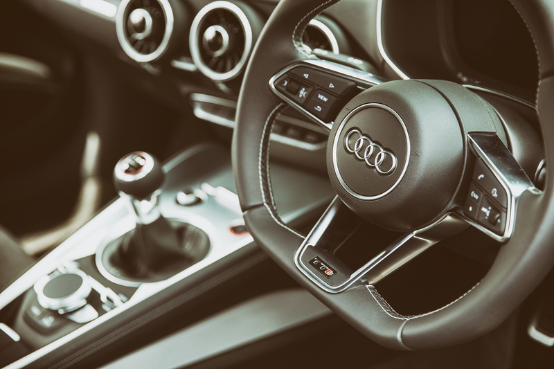 4K, wheel, Interior, multi, steering, black, steering wheel, function, Audi, TTS