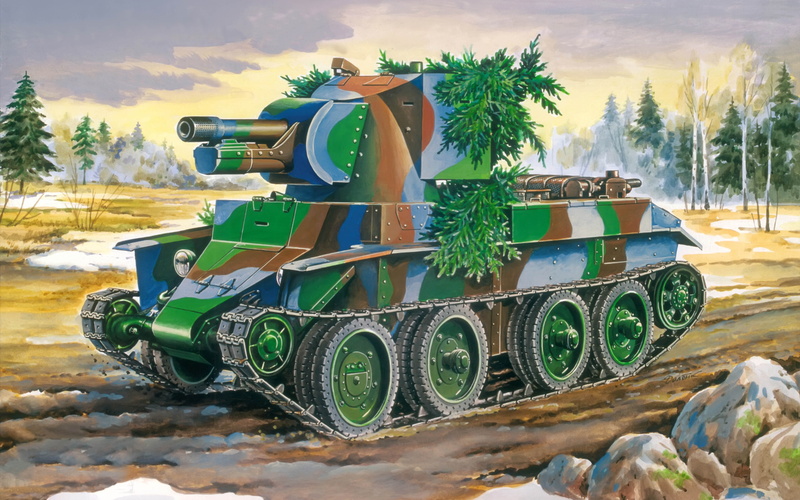 transportation, war, WWII, 1944, 4K, WW2., tree, winter, period, plant, green, SAU, 1941, gray, easy, Finnish, created, BT-42, wheel, snow