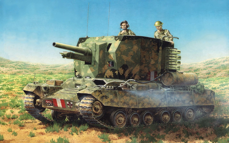 history, war, howitzers, tank, The second world war, government, illustration, art, artillery, times, British, battle, armored tank, conflict, nature, army