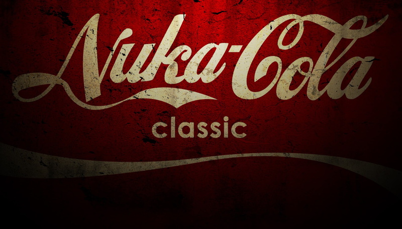 close-up, emotion, sign, black color, product, video games, Nuka Cola, Fallout, no people, full frame, single word, message, capital letter, text, backgrounds