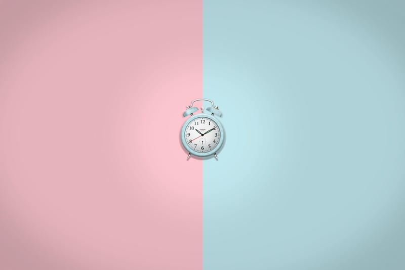 simple background, 5K, minimalism, clocks, pink, turquise