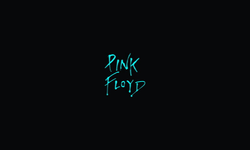 cyan, minimalism, Pink Floyd, 720P, black background, logo, music, black