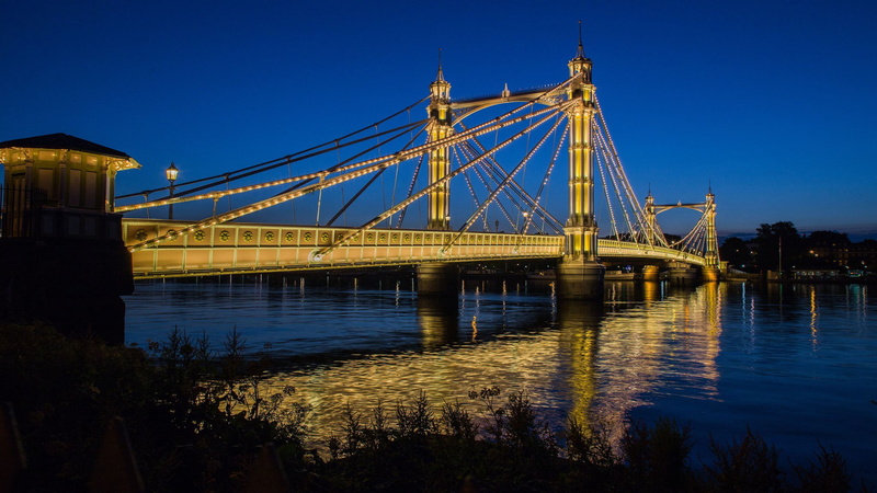 bridge, linking, coast, battersea, kingdom, albert, london, united, hd, 2K, thames, photo, south, chelsea, river