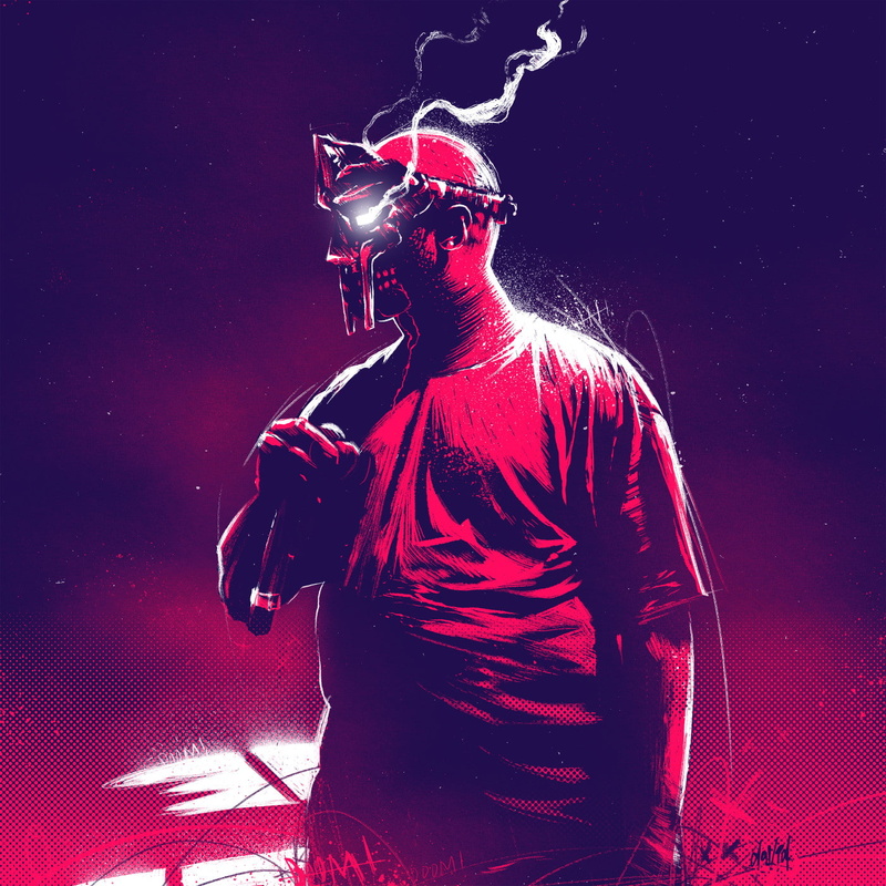 artwork, digital art, 720P, MF DOOM