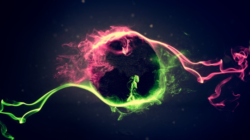 colorful, 2K, pink, Avicii, rush, abstract, purple, digital art, space, green, splashes