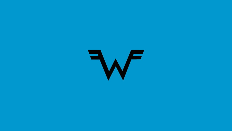 hd, music, 720P, weezer, blue, logo