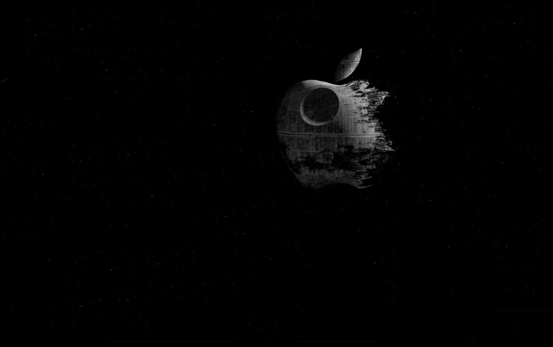 Death Star, technology, Apple Inc., 720P, wars, star, Star Wars, death, inc, art, hd, apple, parody