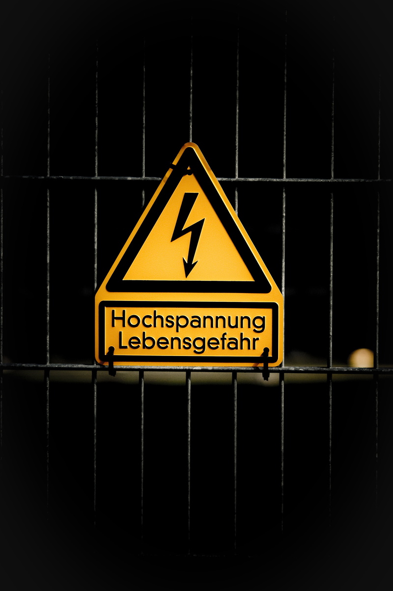 safety, warning sign, current, text, voltage, sign, information sign, security, close-up, design, communication, warning symbol, yellow, script, electricity