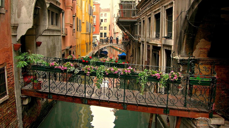 italy, bridges, travel, venice, europe, canal, romantic, 1080P, bridge, city