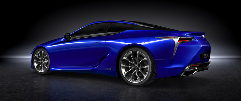 tire, Lexus LC-500, Hybrid, car, illuminated, dark, no people, electric car, transportation, blue, vehicle, black background, 2K, wealth, mode of transportation