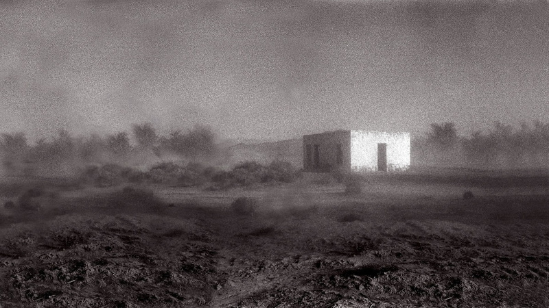 field, environment, land, built structure, sky, landscape, day, music, fog, plant, outdoors, copy space, tree, nature, climate, building exterior, Godspeed You! Black Emperor