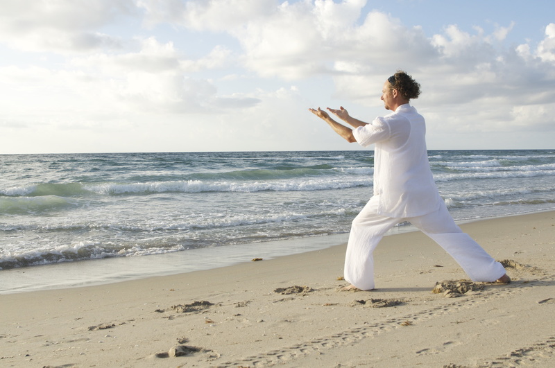 wellbeing, tai qi, qi-gong, white, arms raised, qi gong, human arm, qi, standing, activity, medicine, daytime, yoga, one Person, body, leisure activity