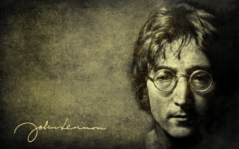portrait, indoors, one Person, men, looking at camera, Beatles, John Lenon, adult, illustration, concepts And Ideas, young adult, textured, textured effect