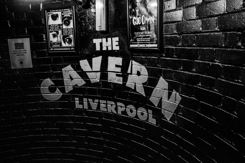 cavern, text, liverpool, western script, the cavern, no people, building exterior, close-up, sign, information sign, mersey, grayscale, communication, wall - building feature