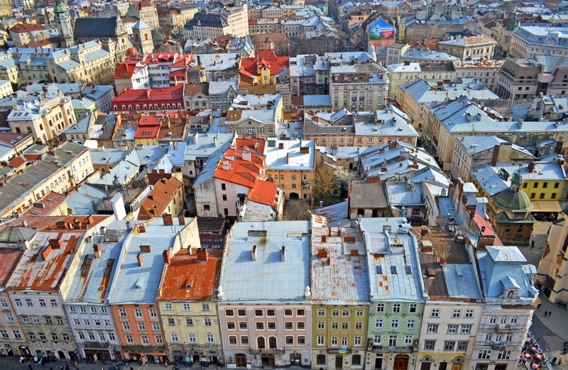 roof tile, lviv, sights, crowd, outdoors, built structure, architecture, cityscape, aerial, apartment, 2K, ukraine, photography, community, building, day