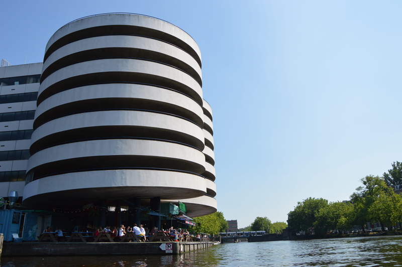 parking, round, water, real people, sky, vacations, city, lake, amsterdam, 2K, tree, nature, adult, day, bulding, people, architecture, urban, women, building exterior