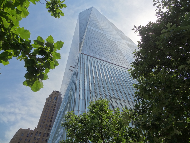 financial district, no people, modern, built structure, office building exterior, high, day, gratte ciel, New York, nature, Ciel, low angle view, skyscraper